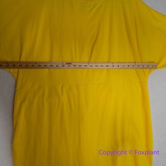 NEW Eloquii yellow Cross‎ Front Flutter Sleeve Dress, size 24 - Picture 11 of 16
